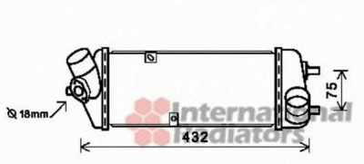 VAN WEZEL 82004235 -  Интеркулер